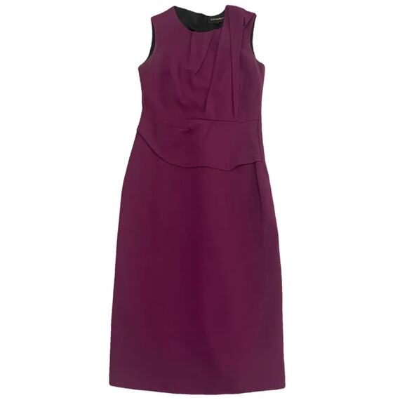 Kobi Halperin Burgundy Purple Ruched Dress – Size 10 - Picture 2 of 9